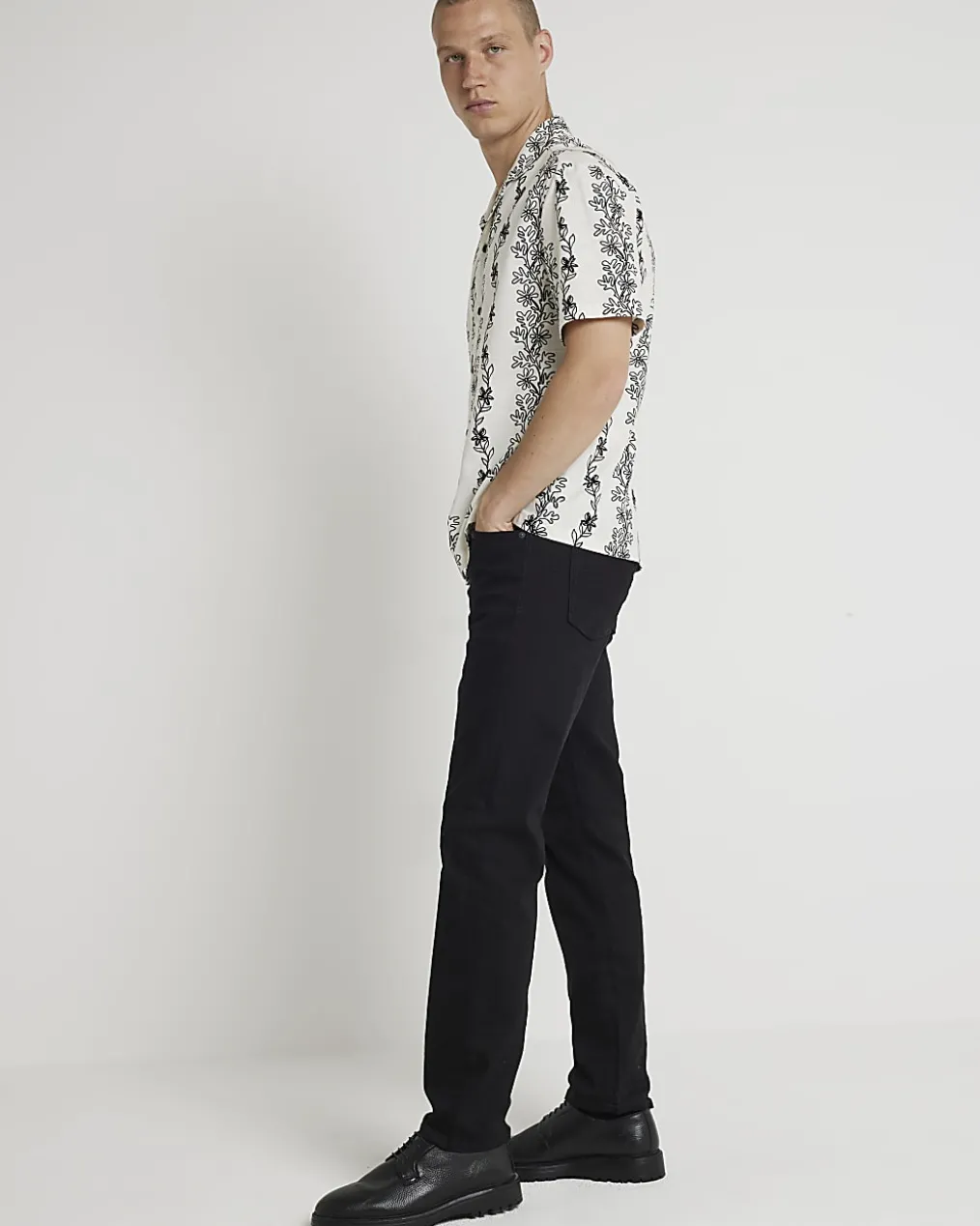 Black Slim Fit Stretch Jeans