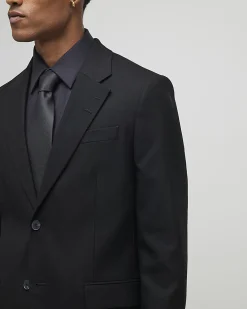 Black Slim Fit Suit Jacket