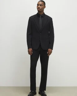 Black Slim Fit Tailored Suit Trousers