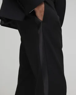 Black Slim Fit Tailored Suit Trousers