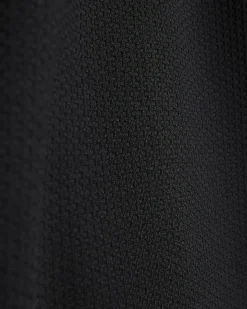 Black Slim Fit Textured Tipped Shorts