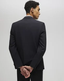 Black Slim Fit Tuxedo Jacket