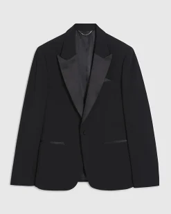 Black Slim Fit Tuxedo Jacket