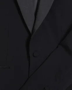 Black Slim Fit Tuxedo Jacket
