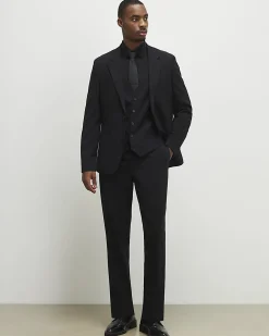 Black Slim Fit Waistcoat