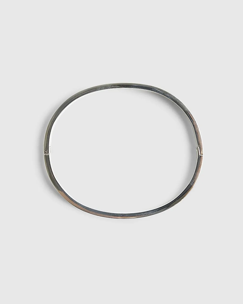 Black Steel Bangle Bracelet