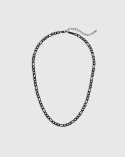 Black Steel Chain Necklace