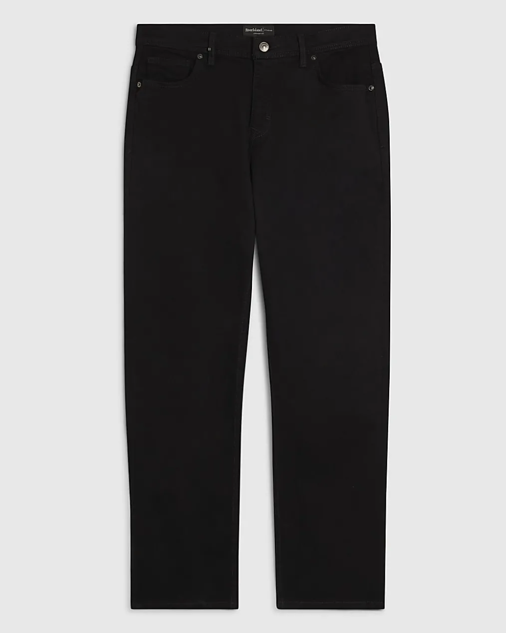 Black Straight Fit Essential Jeans