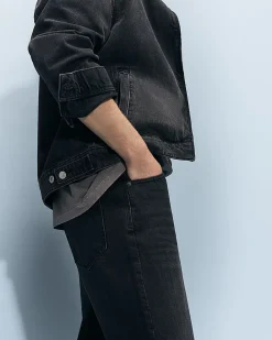Black Straight Leg Jeans
