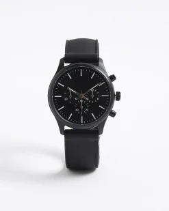 Black Strap Watch