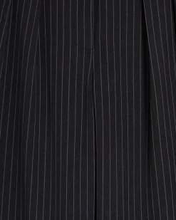 Black Stripe Wide Leg Trousers