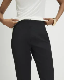 Black Tailored Cigarette Trousers