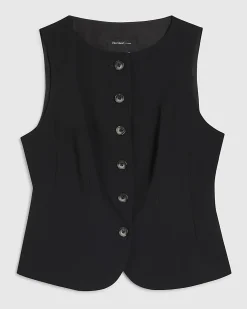 Black Tailored Waistcoat