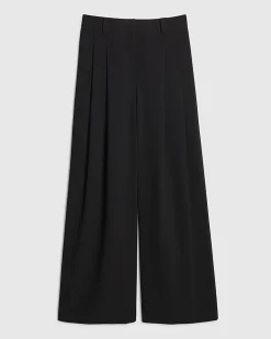 Black Tailored Wide Leg Trousers
