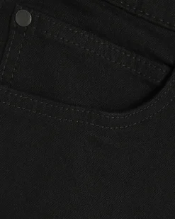 Black Tapered fit Stretch Jeans