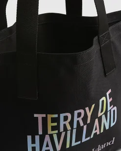 Black Terry De Havilland Tote Bag