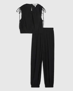 Black Tie Shoulder Lounge Set