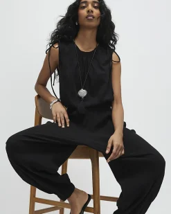 Black Tie Shoulder Lounge Set