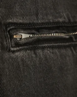 Black Washed Denim Jacket