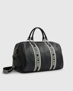 Black Webbing Front Monogram Barrell Bag