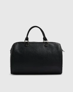 Black Webbing Front Monogram Barrell Bag