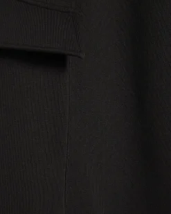 Black Wide Leg Cargo Joggers