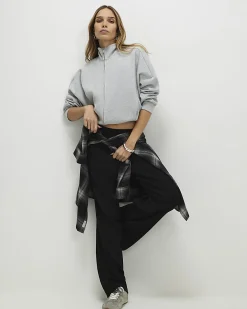 Black Wide Leg Joggers