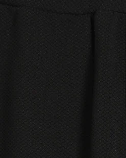 Black Wide Leg Waffle Textured Joggers