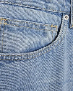 Blue Baggy Fit Washed Jeans