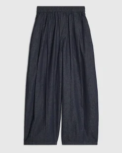 Blue Barrel Leg Jeans