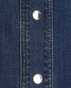 Blue Bodycon Denim Midi Dress