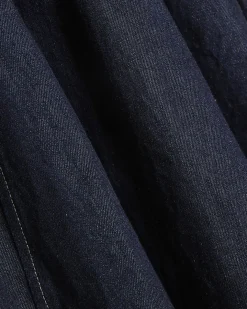 Blue Corset Detail Denim Mini Dress
