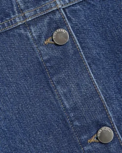 Blue Denim Button Through Mini Dress