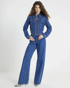 Blue Denim Corset Jacket