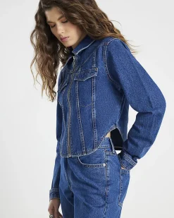 Blue Denim Corset Jacket