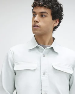 Blue Denim Long Sleeve Overshirt