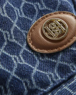 Blue Denim Monogram Bucket Hat