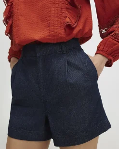 Blue Denim Tailored Longline Short