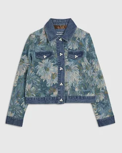 Blue Denim Trophy Tapestry Jacket