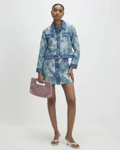 Blue Denim Trophy Tapestry Jacket
