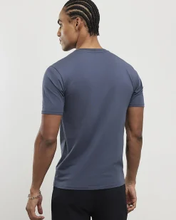 Blue Essential Muscle Fit Stretch T-shirt