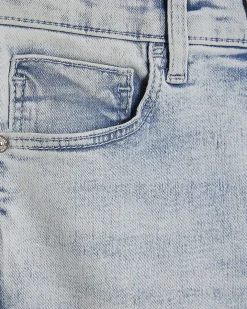 Blue High Waisted Sculpt Flared Jeans