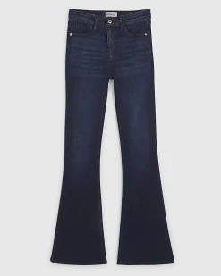 Blue High Waisted Sculpt Stretch Flare Jeans