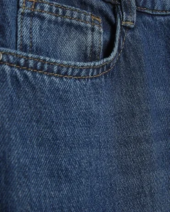 Blue High Waisted Soft Wide Leg Jeans