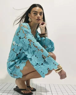 Blue Lace Shell Beach Tunic