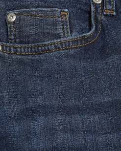 Blue Mid Rise Bootcut Jeans