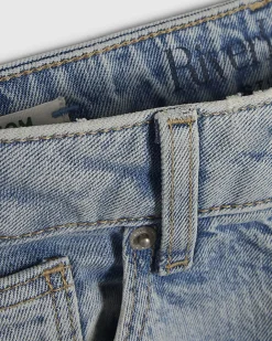 Blue Mid Rise Mom Sculpt Jeans
