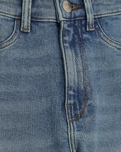 Blue Mid Rise Sculpt Stretch Skinny Jeans