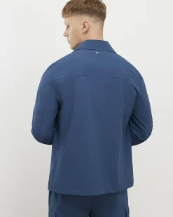 Blue Muscle Fit Shacket