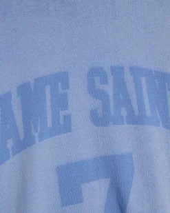 Blue Oversized Cotton Ame Saint 7 T-Shirt